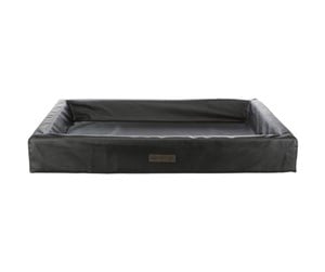 Hund - Trixie Remo vital bed square artificial leather 90 × 70 cm black - TX38300