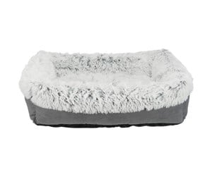 Hund - Trixie Harvey bed square 80 × 65 cm grey/white-black - TX38023