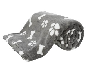 Hund - Trixie Dog Blanket Kenny Plush Grey 100x75cm - TX37096