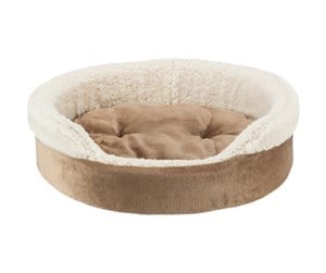 Hund - Trixie Cosma bed oval 85 × 65 cm brown/beige - TX37054