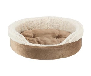 Hund - Trixie Cosma bed oval 55 × 45 cm brown/beige - TX37051