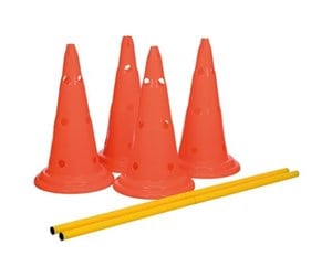 Hund - Trixie Pylon obstacles set 2 pcs. ø 30 × 50 cm/100 cm orange/yellow - TX32092