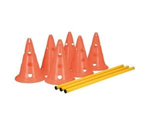 Hund - Trixie Pylon obstacles set 3 pcs. ø 23 × 30 cm/78 cm orange/yellow - TX32091