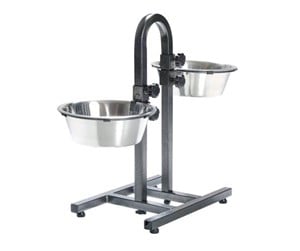 Hund - Trixie Dog bar height adjustable stainless steel/metal 2 × 2.8 l/ø 24 cm - TX2497