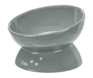 Katt - Trixie Bowl XXL elevated ceramic 0.35 l/ø 17 cm grey - TX24805