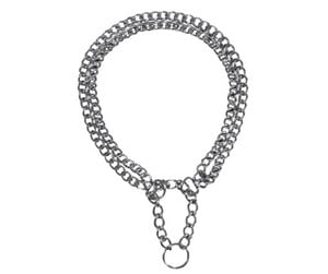 Hund - Trixie Semi-choke chain double row XL: 65 cm/2.5 mm - TX2247