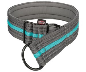 Hund - Trixie Fusion choke M–L: 38–48 cm/45 mm graphite/ocean - TX207524