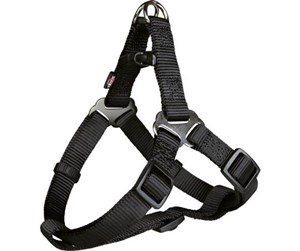 Hund - Trixie Premium One Touch harness XL: 80–100 cm/25 mm black - TX204701