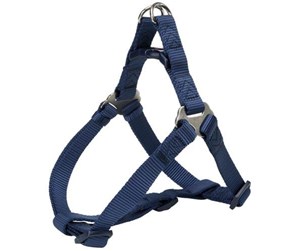 Hund - Trixie Premium One Touch harness M: 50–65 cm/20 mm indigo - TX204513