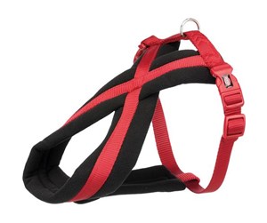 Hund - Trixie Premium touring harness L–XL: 70–110 cm/25 mm red - TX204203