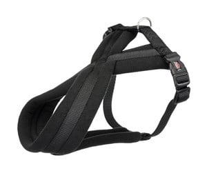 Hund - Trixie Premium touring harness M–L: 50–90 cm/25 mm black - TX204001