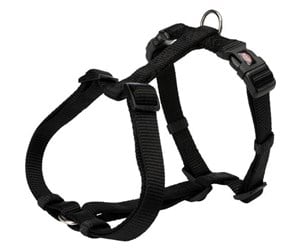 Hund - Trixie Premium H-harness S–M: 42–60 cm/15 mm black - TX203301