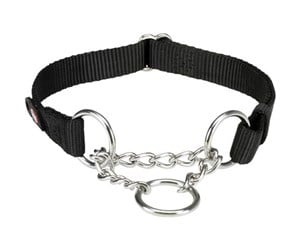 Hund - Trixie Premium semi-choke L–XL: 45–70 cm/25 mm black - TX202901