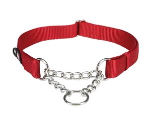 Hund - Trixie Premium semi-choke M–L: 35–50 cm/20 mm red - TX202803