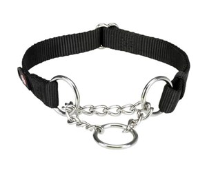 Hund - Trixie Premium semi-choke S–M: 30–40 cm/15 mm black - TX202701