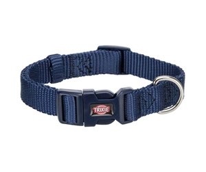 Hund - Trixie Premium collar S: 25–40 cm/15 mm indigo - TX202213