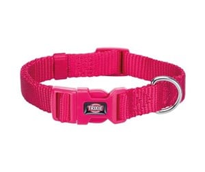 Hund - Trixie Premium collar S: 25–40 cm/15 mm fuchsia - TX202211