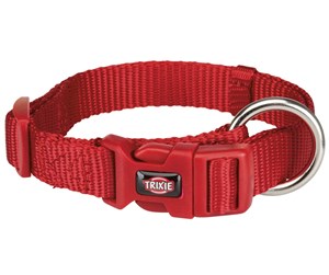 Hund - Trixie Premium Collar Red S–M 30-45cm/15mm - TX201503