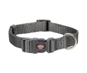 Hund - Trixie Premium collar XS–S: 22–35 cm/10 mm graphite - TX201416