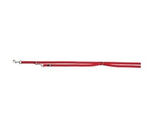 Hund - Trixie Premium adjustable leash double-layered L–XL: 2.00 m/25 mm red - TX200903