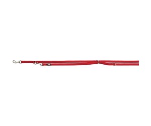 Hund - Trixie Premium adjustable leash double-layered M–L: 2.00 m/20 mm red - TX200803