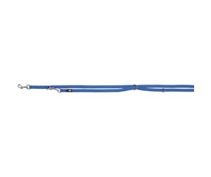 Hund - Trixie Premium adjustable leash double-layered M–L: 2.00 m/20 mm royal blue - TX200802