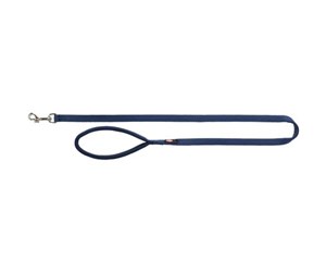 Hund - Trixie Premium leash L–XL: 1.00 m/25 mm indigo - TX200313