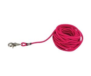 Hund - Trixie Tracking leash trigger snap hook round S–L: 10 m/ø 6 mm fuchsia - TX19795