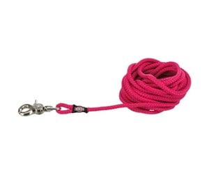 Hund - Trixie Tracking leash trigger snap hook round S–L: 5 m/ø 6 mm fuchsia - TX19794