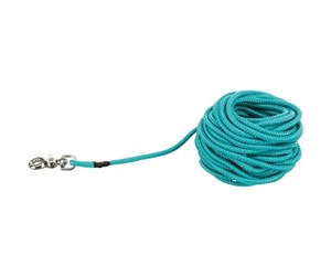 Hund - Trixie Tracking leash trigger snap hook round S–L: 15 m/ø 6 mm ocean - TX19792