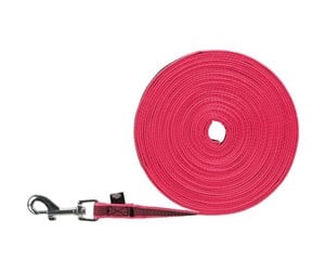 Hund - Trixie Tracking leash rubberised S-M: 10 m/15 mm - fuchsia - TX19784