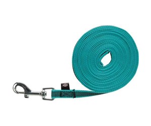 Hund - Trixie Tracking leash rubberised S-M: 5 m/15 mm - ocean - TX19780