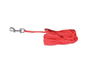 Hund - Trixie Tracking leash round S–M: 15 m/ø 5 mm red - TX19773