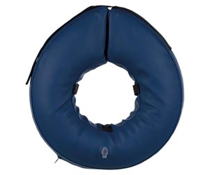 Hund - Trixie Protective collar inflatable M: 40–45 cm/11 cm blue - TX19546