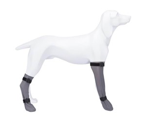 Hund - Trixie Protective Sock silicone XL: 12 cm/45 cm grey - TX19434