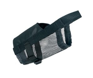 Hund - Trixie Muzzle with net insert polyester L–XL black - TX19265