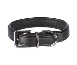 Hund - Trixie Active Comfort collar leather L–XL: 52–63 cm/35 mm black - TX18949