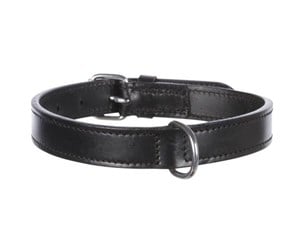 Hund - Trixie Active collar leather L–XL: 52–63 cm/30 mm black - TX18271