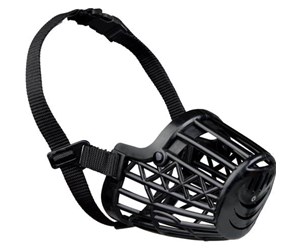 Hund - Trixie Muzzle plastic L–XL black - TX17607