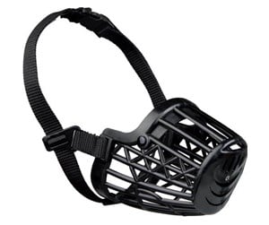 Hund - Trixie Muzzle plastic L black - TX17606