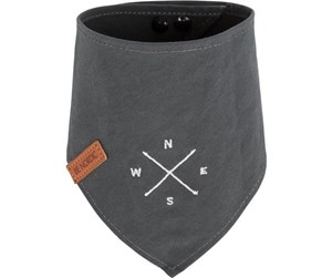 Hund - Trixie BE NORDIC neckerchief L: 50 cm dark grey with wind rose motif - TX17335