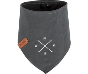 Hund - Trixie BE NORDIC neckerchief M: 40 cm dark grey with wind rose motif - TX17333