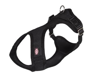 Hund - Trixie Comfort Soft touring harness S–M: 35–60 cm/20 mm black - TX16281