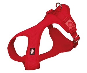 Hund - Trixie Comfort Soft touring harness S: 33–50 cm/20 mm red - TX16273