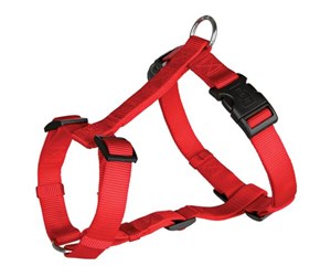 Hund - Trixie Classic H-harness S–M: 40–65 cm/15 mm red - TX14313