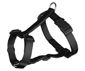 Hund - Trixie Classic H-harness XS–S: 30–40 cm/10 mm black - TX14301