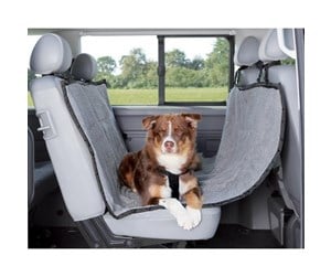 Hund - Trixie Car seat cover 1.45 × 1.60 m light grey/black - TX1313