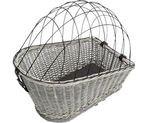 Hund - Trixie Bicycle basket with lattice for rack willow/metal 35 × 49 × 55 cm grey - TX13114