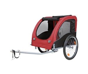 Hund - Trixie Bicycle trailer L: 75 × 86 × 80/145 cm black/red - TX12816