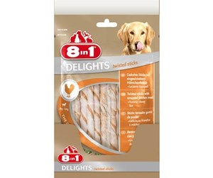 Hund - 8 in 1 Delights twisted Sticks 35pcs - T660966